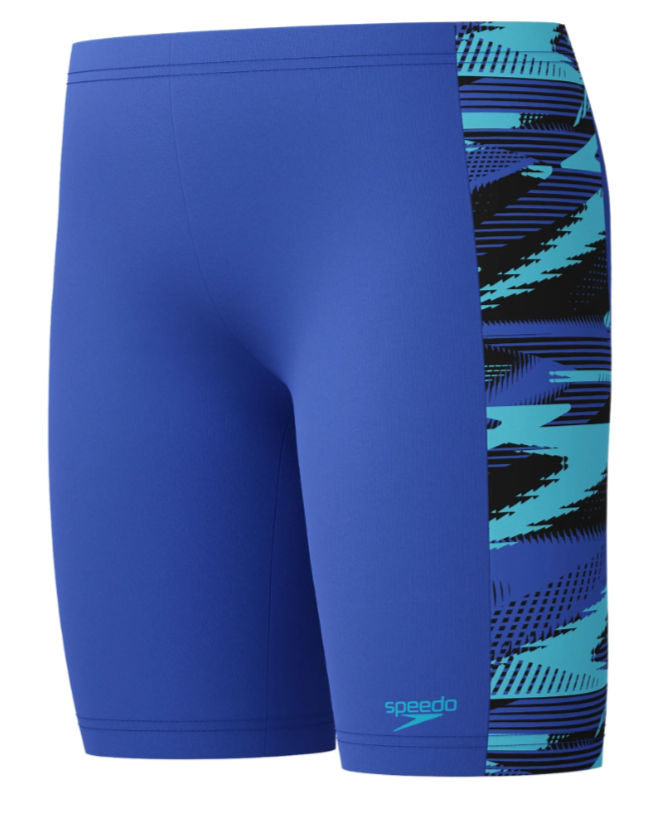 Speedo Boys' HyperBoom Panel Jammer 男童及膝泳褲