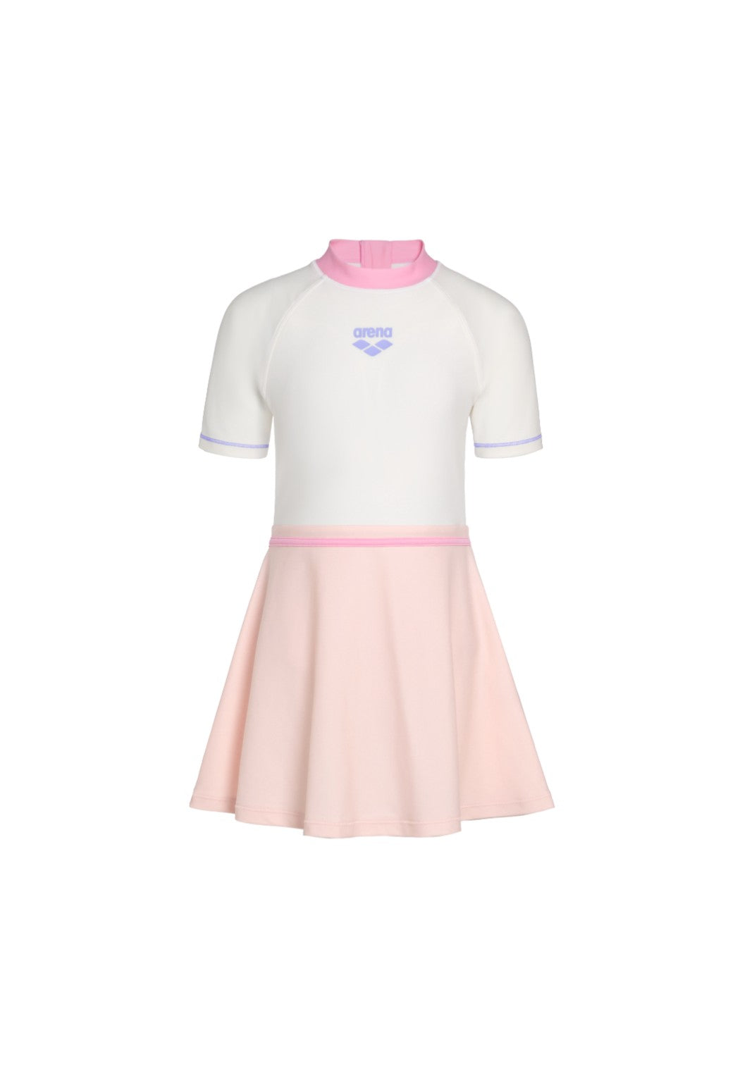 Arena Kids Summer Vista Short Sleeves One Piece Dress With Inner Shorts 女童連身泳衣