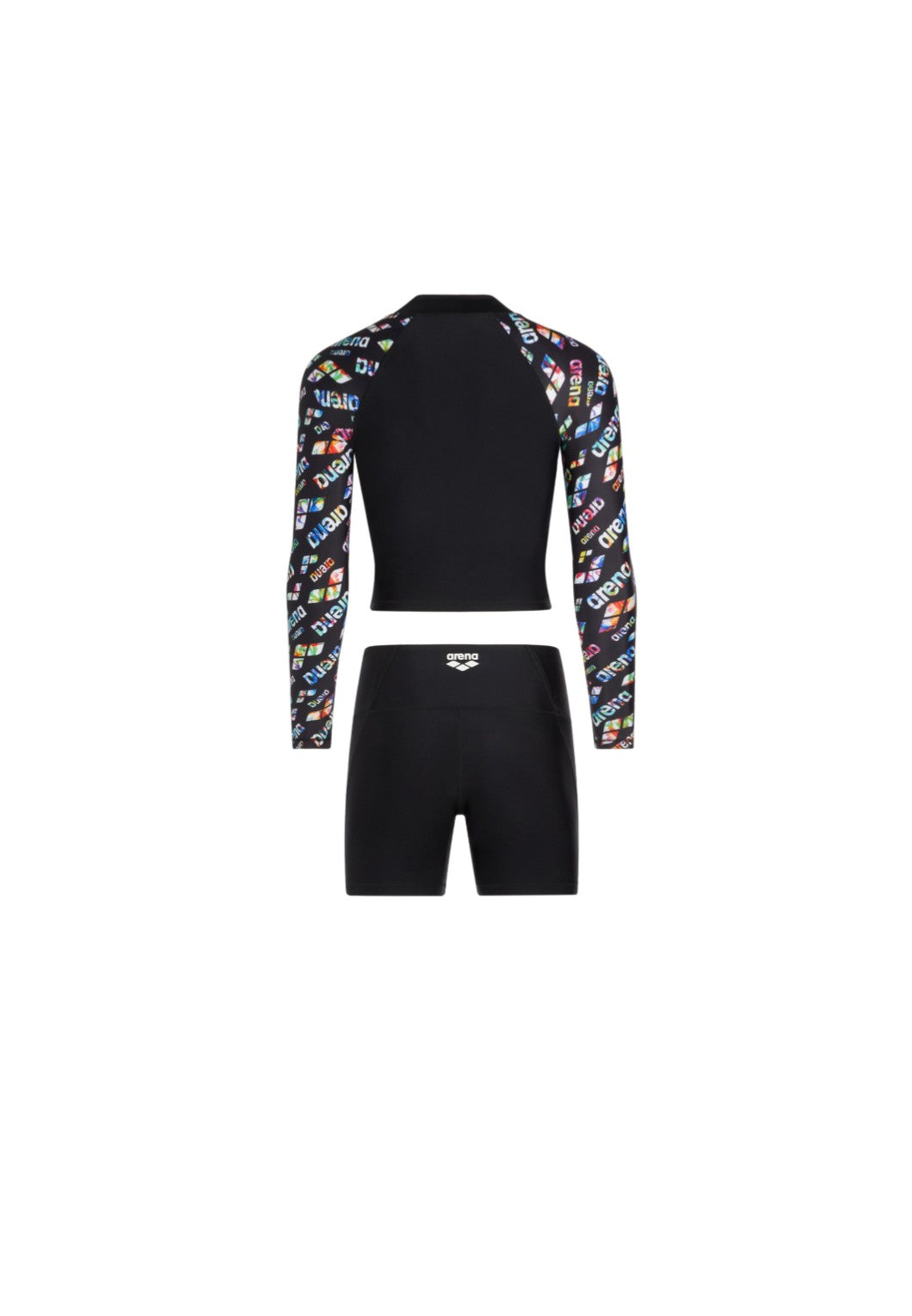 Arena Blossom Long Sleeves Zip Up Sun Top With Jammer 女士分體泳衣