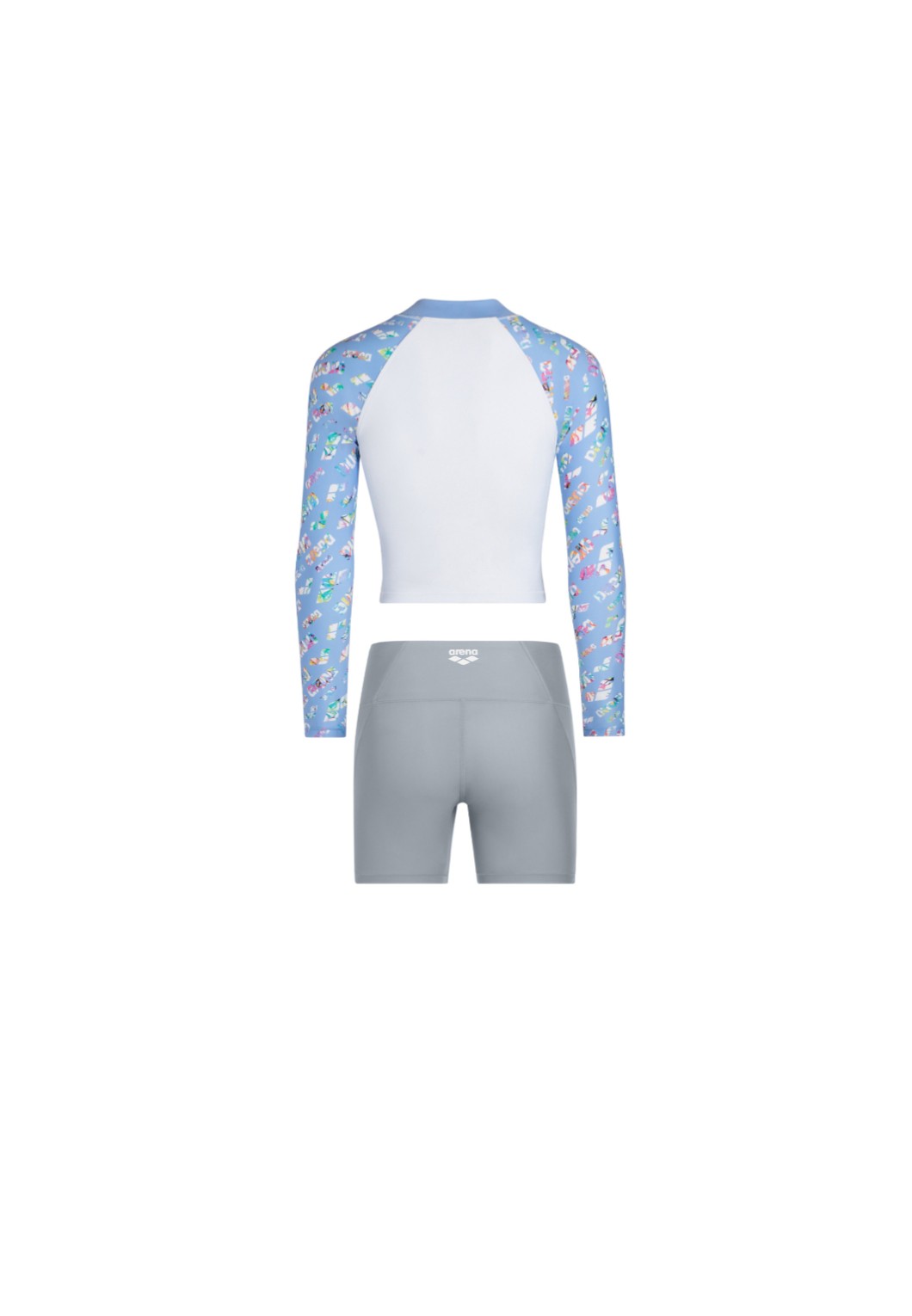 Arena Blossom Long Sleeves Zip Up Sun Top With Jammer 女士分體泳衣