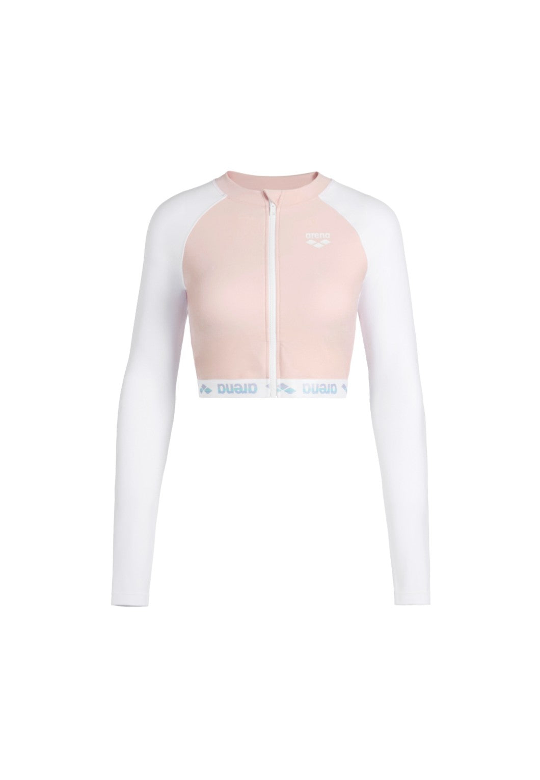 Arena Summer Vista Full Zip Long Sleeves Crop Sun Protecton Top (With Pads) 女士上衣泳衣