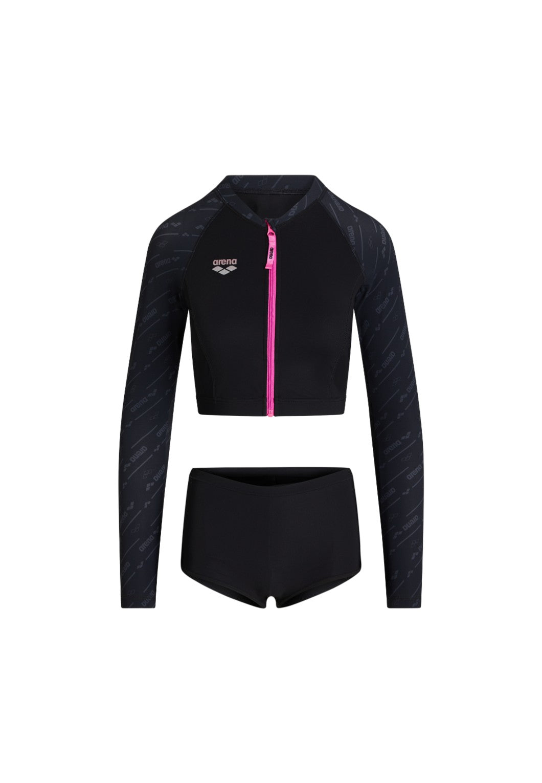 Arena Premium Long Sleeves Full Zip Sun Top With Jammer 女士分體泳衣