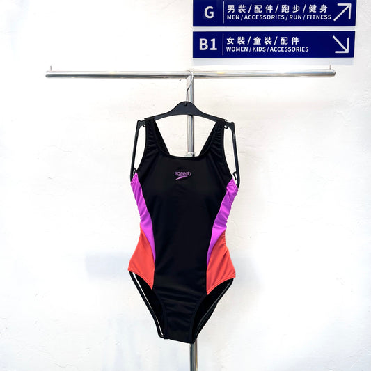 Speedo Colourblock 2.0 Swimsuit Black/Pink 女士連身泳衣