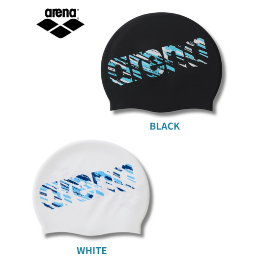 Big Logo Brush Print Silicon Cap (Big Size)成人Arena Logo刷紋印花矽膠泳帽(大尺碼）