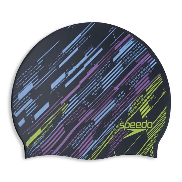 Speedo Reversible Moulded Silicone Cap Speedo雙面印花矽膠泳帽