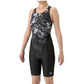 Arena Toughsuit Flex Water Illusion Print Xback Half Leg Training One女士連體泳衣