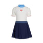 Arena Kids Summer Vista Short Sleeves One Piece Dress With Inner Shorts 女童連身泳衣