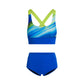 Arena Sunrise Long Line Bra Top With High Waist Brief