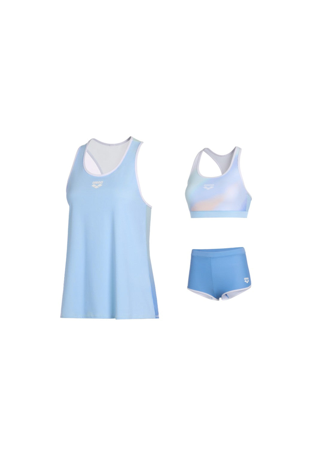 Arena Blossom Bra Top Set With Vest Cover Up 女士分體泳衣