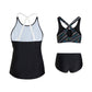 Arena Diagonal 5.0 Bra Top Set With Vest Cover Up女士分體泳衣