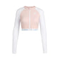 Arena Summer Vista Full Zip Long Sleeves Crop Sun Protecton Top (With Pads) 女士上衣泳衣