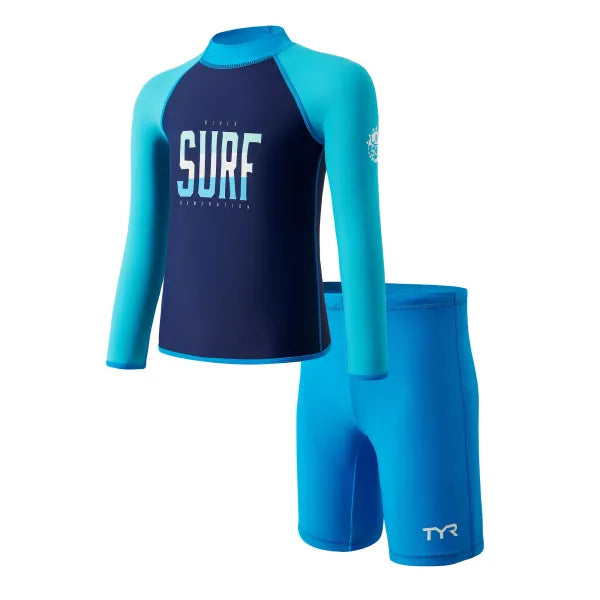 TYR Kids Sunscreen Swimming Long Sleeve Two-Pack TYR兒童防曬長袖兩件裝