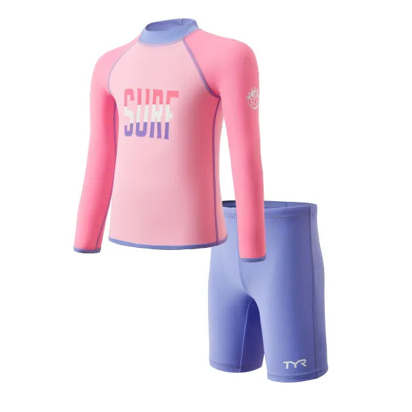 TYR Kids Sunscreen Swimming Long Sleeve Two-Pack TYR兒童防曬長袖兩件裝