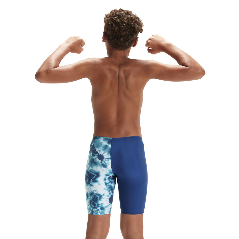 Speedo Boys Digital Allover V-Cut Jammer Boys' Knee Swim Shorts