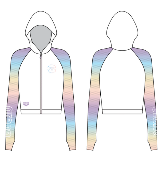 Arena Pastel Pop 2.0 Long Sleeve Sun Top With Hoodie Women's Sun Protection Long Sleeve Hooded Jacket
