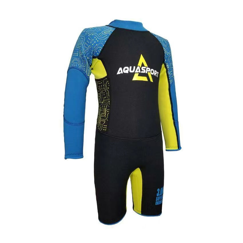 Aquasport 3mm L/S Walrus Skin Rubber Thermal Suit children's whale blubber rubber thermal suit